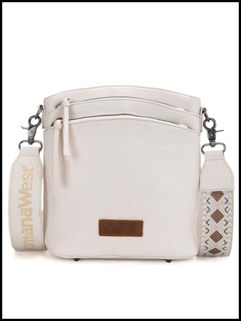 Montana West Multi Zip CCW Crossbody Bag with Adjustable Guitar Strap
